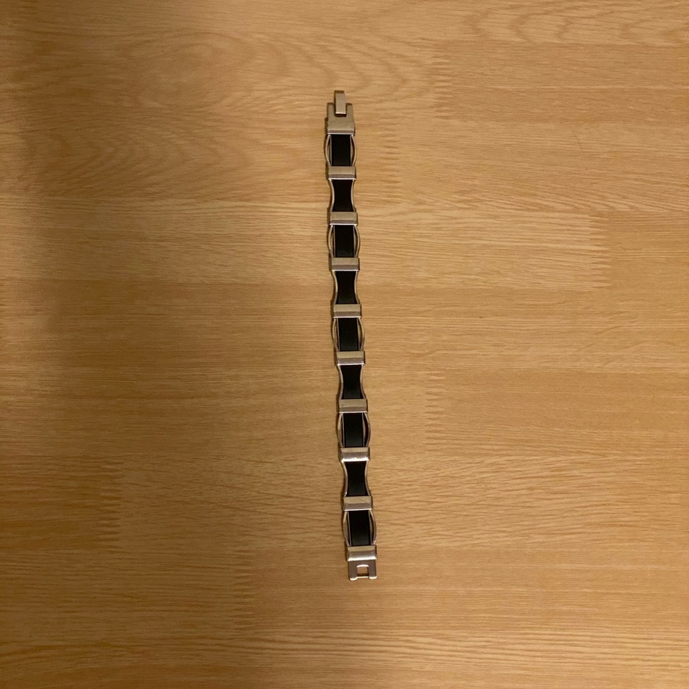 Monte Cristo Silver and Black Bracelet